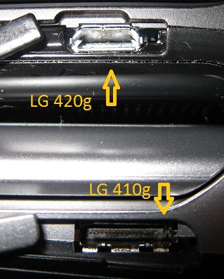 Connector sockets LG 420g 410g
