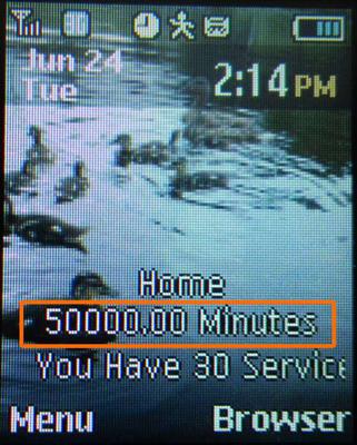 50,000 minutes on Net10 phone