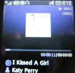 MP3 playing on LG 500g music player