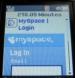 myspace on basic phone