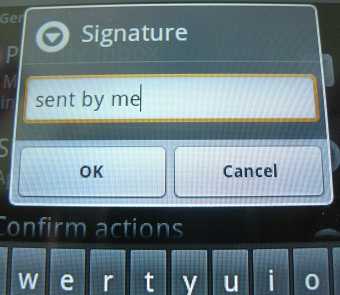 samsung galaxy precedent gmail signature