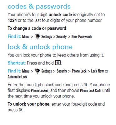 EM326g Security Unlock code