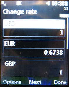 lg 420g change currency rate