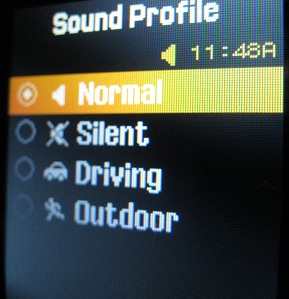 T301g settings sound profile