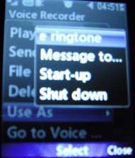 voice recording as ringtone