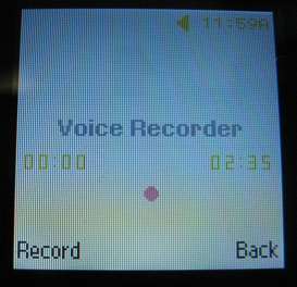 Samsung T245g voice recorder