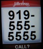 jitterbug phone large screen font