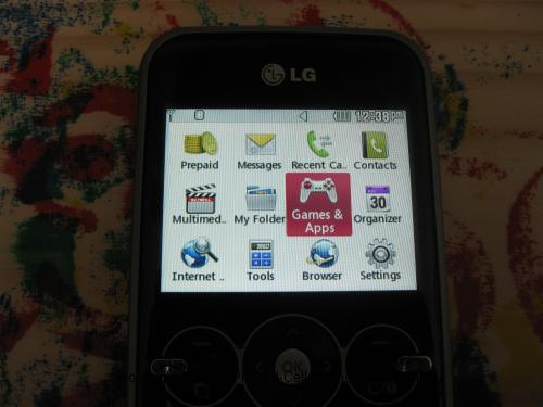 LG 900g games apps