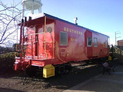 red train car photo taken with Motorola WX345