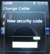 LG 500g enter new security code