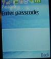 Bluetooth Passcode field