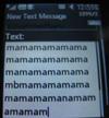 LG 420g long text message