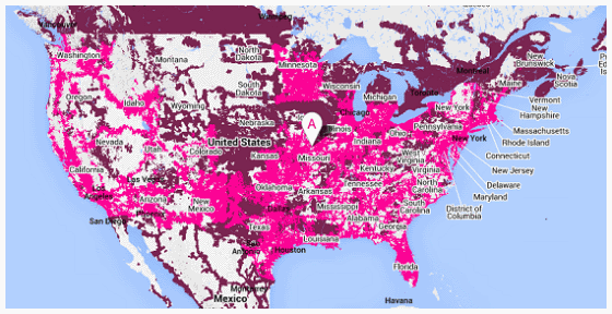 usa t-mobile coverage map