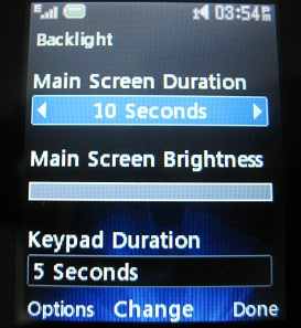 LG 500g backlight setting