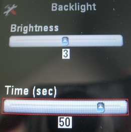 Motorola EX124g backlight settings