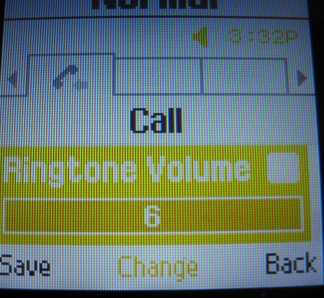 Samsung T245g ringtone volume