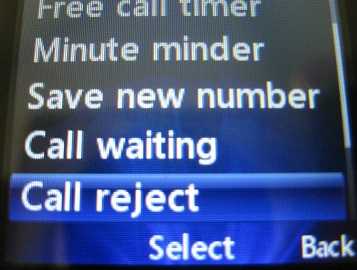 LG 420g Call Reject