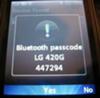 Sample Bluetooth passcode